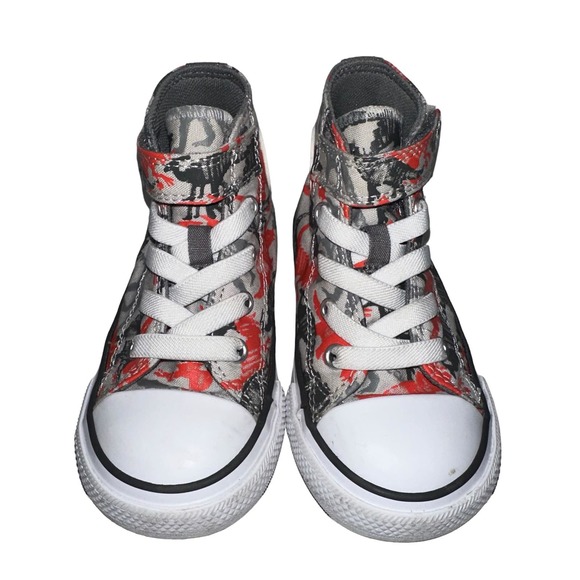 Converse All Star Childs Dinosaur Camo Print Sneaker US 7 - Picture 1 of 10